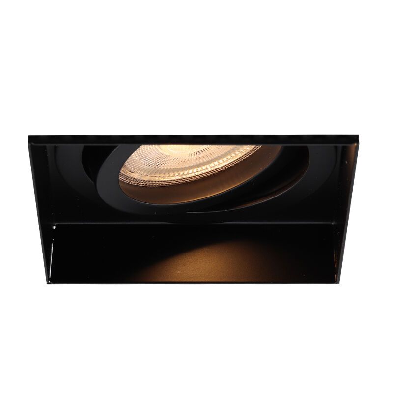 Aluminium trimless recessed downlight black, Royce