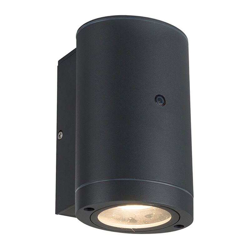Anthracite modern outdoor wall light with dusk to dawn sensor aluminium, Ivana, IP44 Anthracite modern outdoor wall light with dusk to dawn sensor aluminium, Ivana, IP44