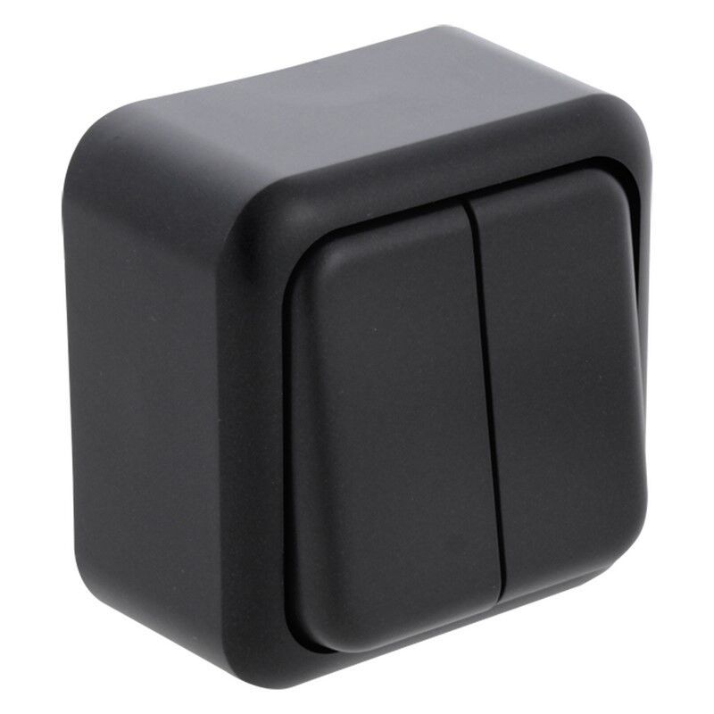 Q-Link surface-mounted switch series, black Q-Link surface-mounted switch series, black