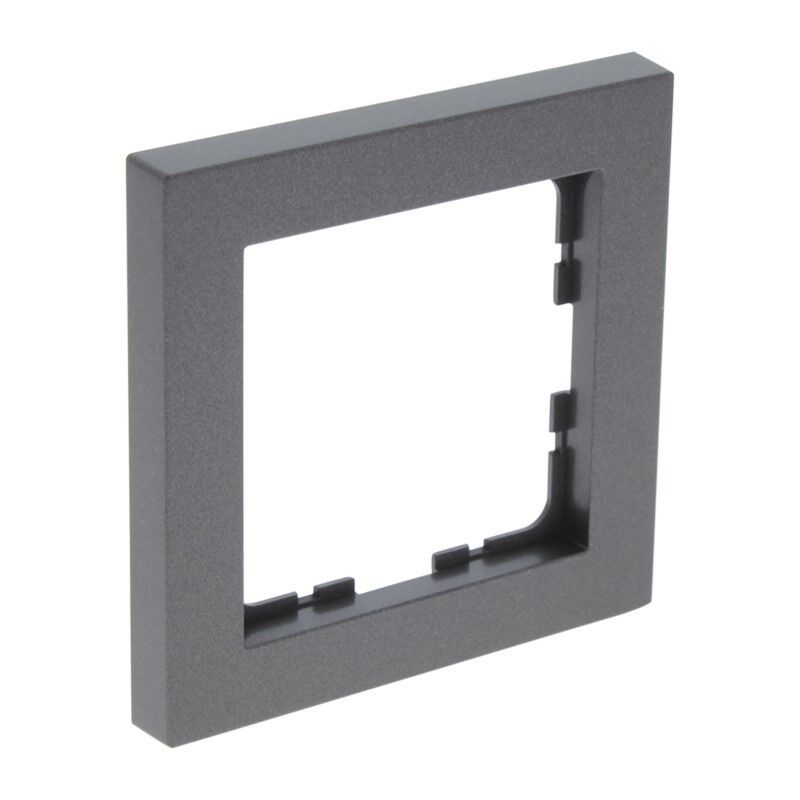 Q-Link S-Line cover frame 1-gang, black / anthracite