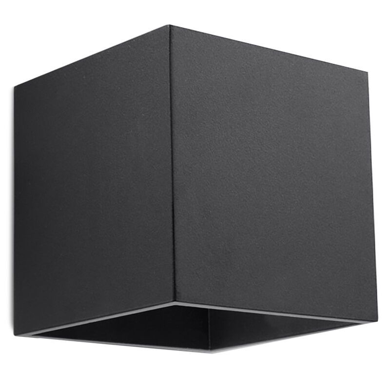 Aluminium up down wall light black, Andro