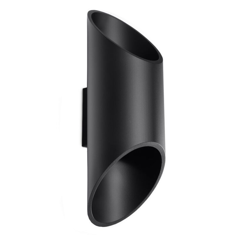 Aluminium up down wall light black, Haidar
