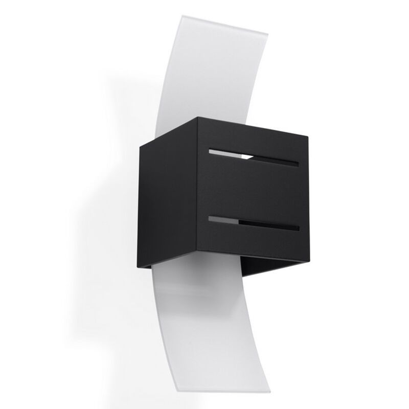 Aluminium up down wall light black, Jasmien