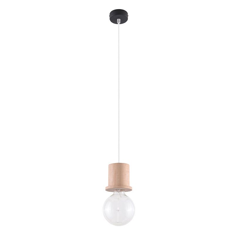 Wood pendant light brown, Gaelle
