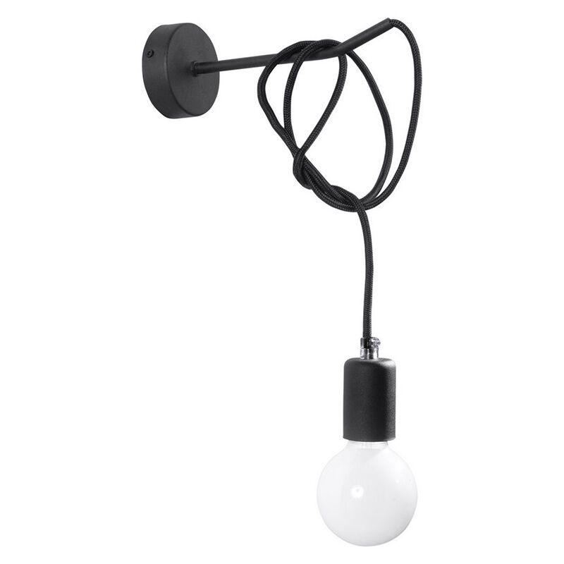 Steel wall light black, Lauraine Steel wall light black, Lauraine