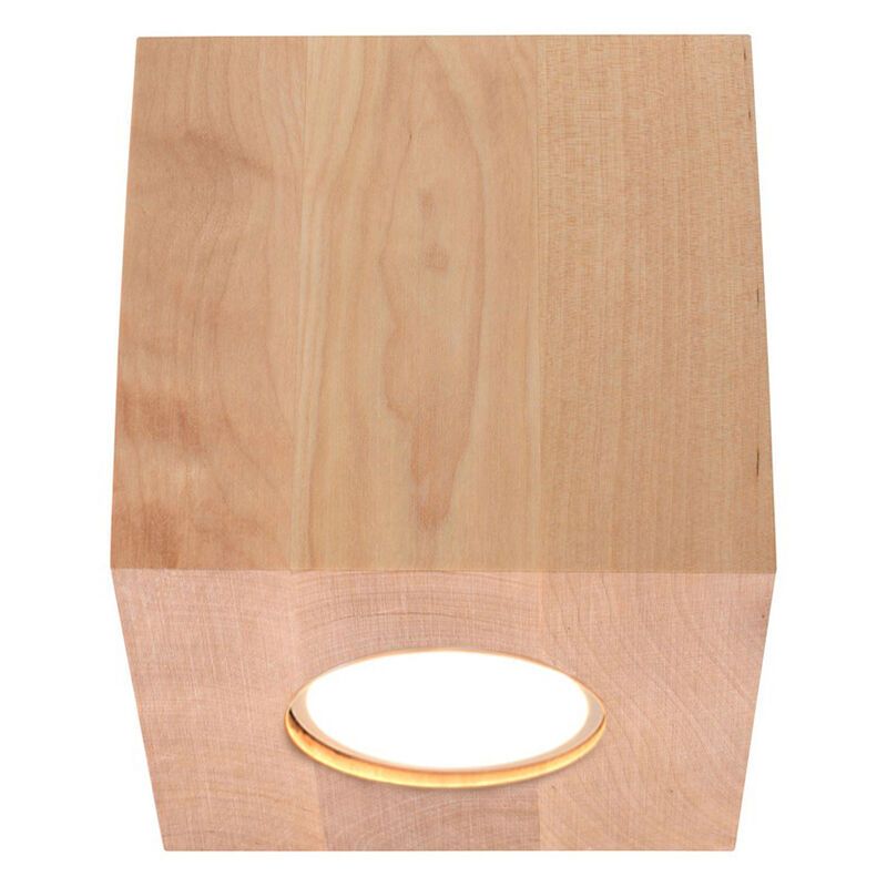 Wood surface mounted downlight brown, Andro