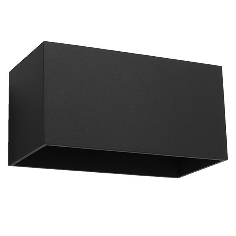 Aluminium up down wall light black, Andro