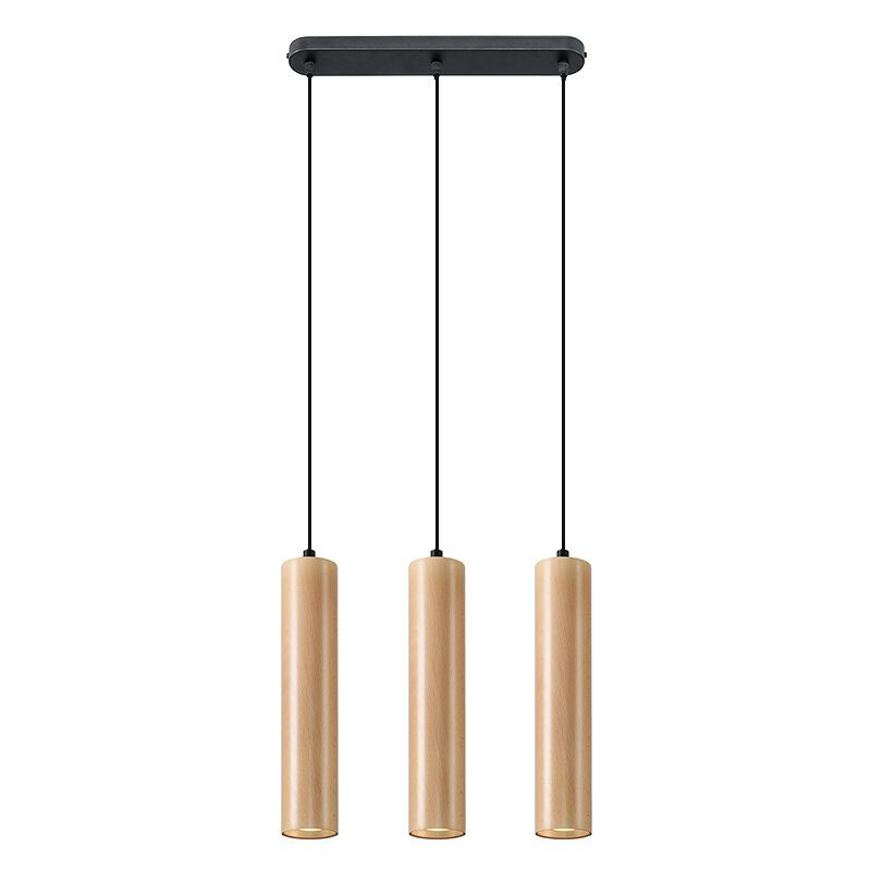 Wood pendant light brown, Francina