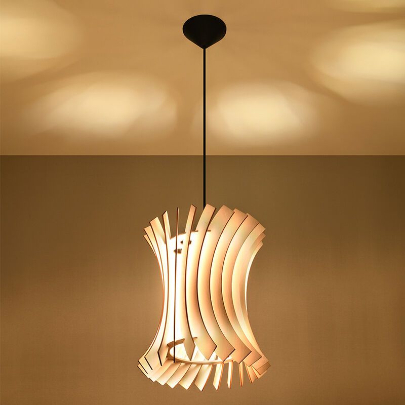 Wood pendant light brown, Goran Wood pendant light brown, Goran