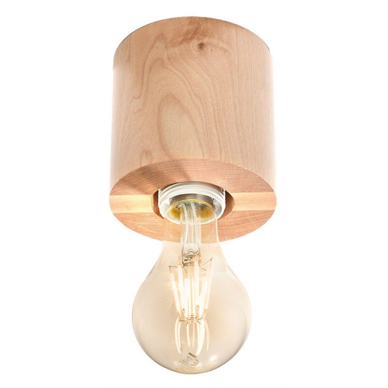Wood surface mounted downlight brown, Anela