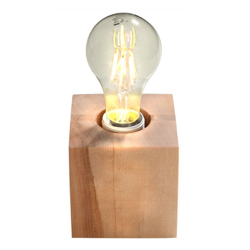 Wood table lamp brown, Anniko