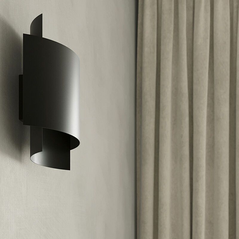 Aluminium up down wall light black, Julissa
