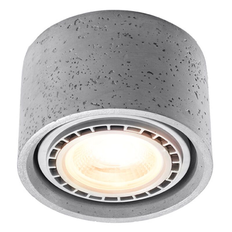 Concrete surface mounted downlight grey, Alessio