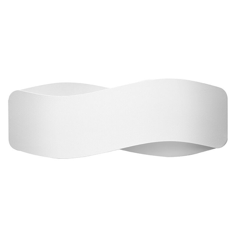 Aluminium up down wall light white, Keely