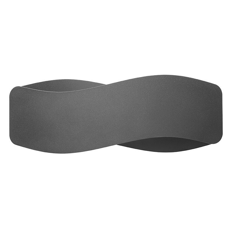 Aluminium up down wall light black, Keely