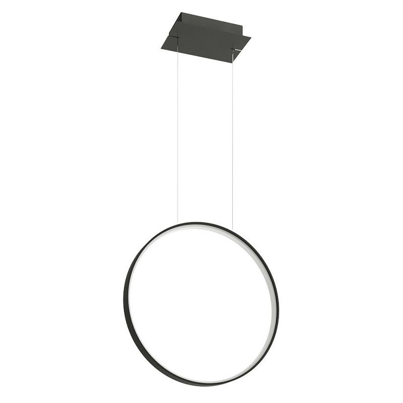 Aluminium pendant light black, Ringo, 30W, 3000K LED