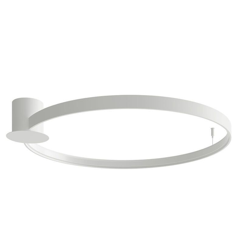 Aluminium flush ceiling light white, Ringo, 50W, 3000K LED