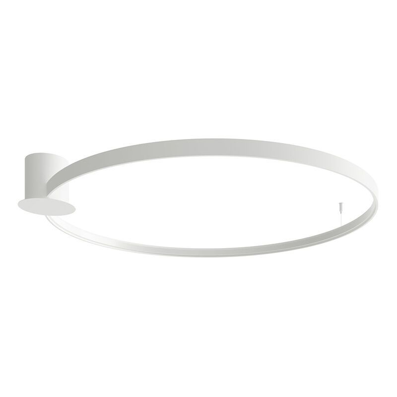 Aluminium flush ceiling light white, Ringo, 70W, 3000K LED