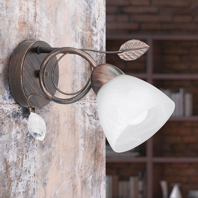 Rust Coloured wall light classic, Astrid Rust Coloured wall light classic, Astrid