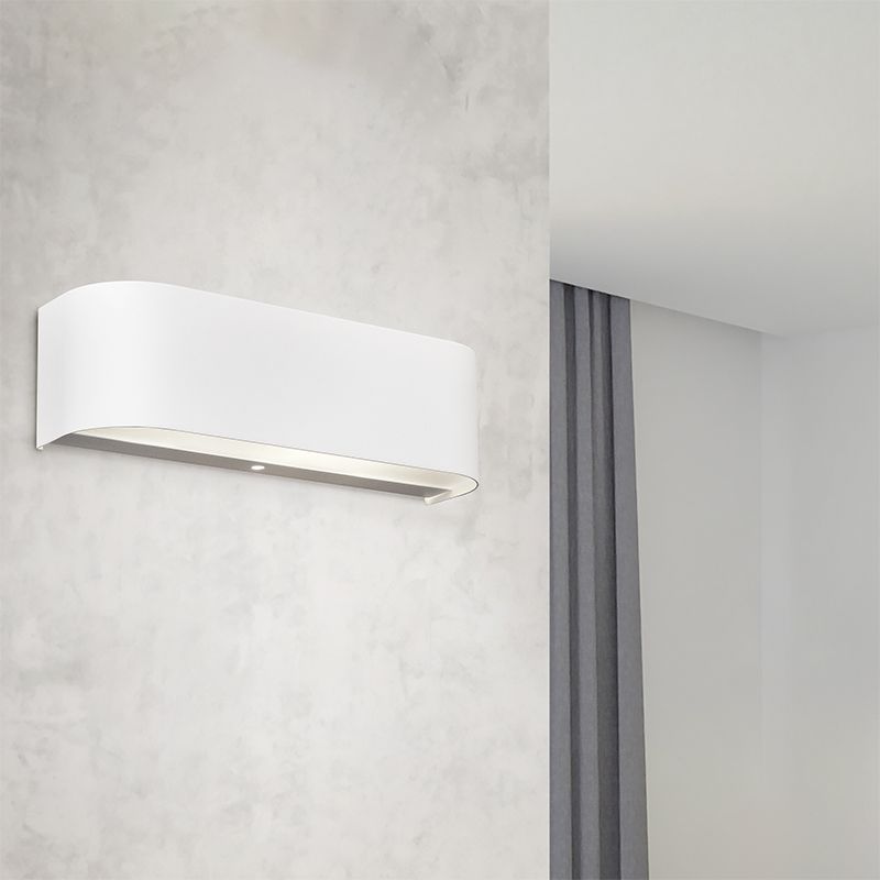 White up down wall light glass, Tomaso, 3,1W, 3000K LED