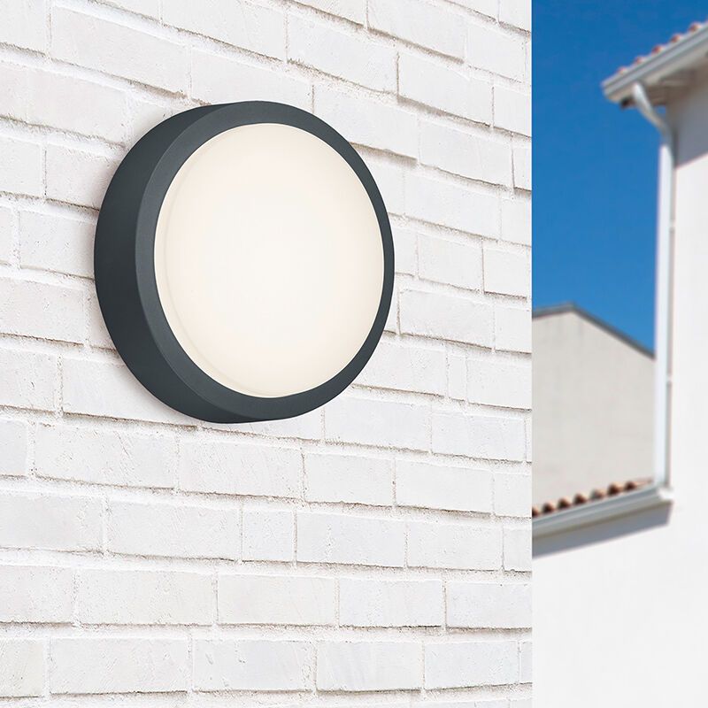 Anthracite outdoor light modern, Eva, 8,5W, 3000K LED, IP54