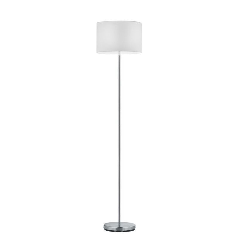 Nickel floor lamp metal, Ledbury, with switch Nickel floor lamp metal, Ledbury, with switch