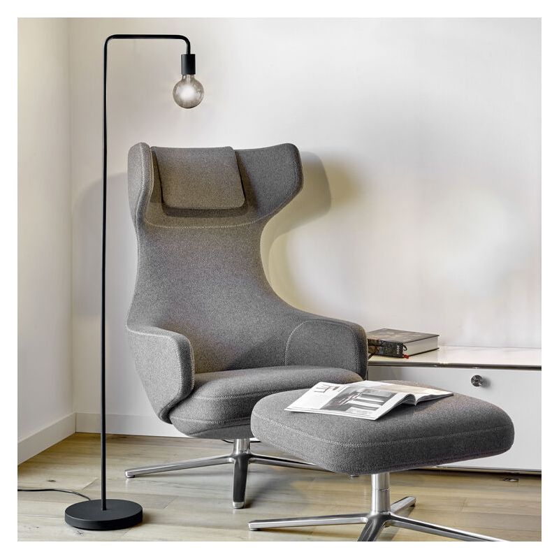 Black floor lamp modern, Ritual, with switch Black floor lamp modern, Ritual, with switch