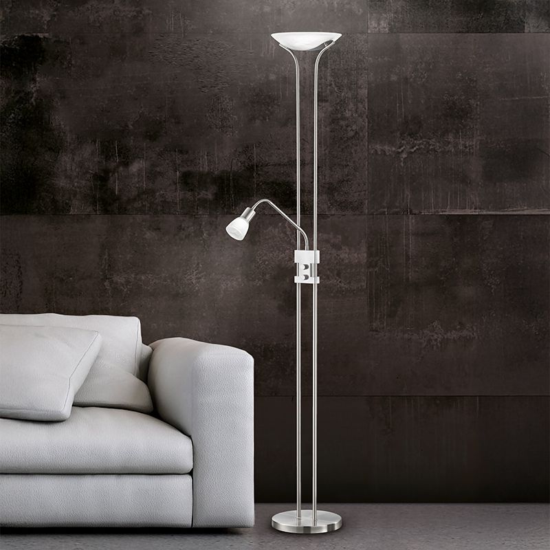 Nickel floor lamp classic, Selin, 4,5W, 3000K LED, with switch