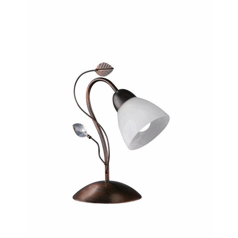 Rust Coloured table lamp classic, Astrid, with switch Rust Coloured table lamp classic, Astrid, with switch