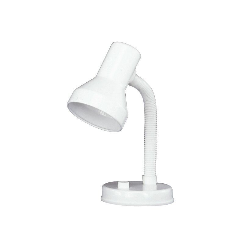 White desk lamp plastic, Lagos, with switch