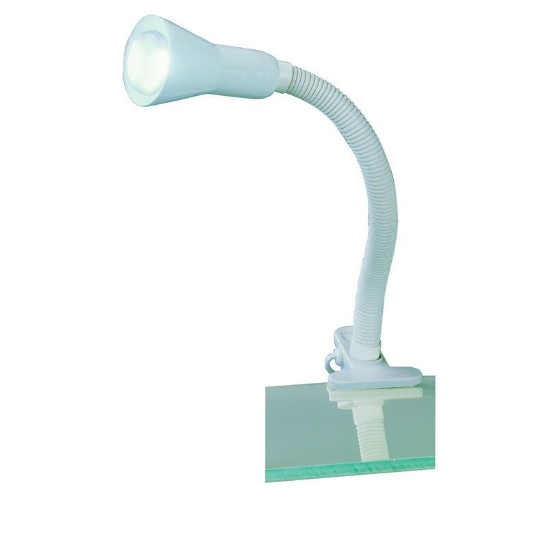 White clip on light plastic, Helin, with switch
