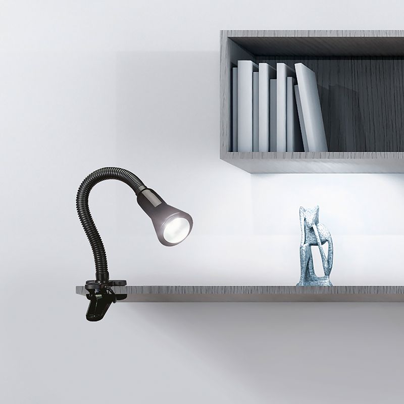 Black clip spotlight plastic, Helin, with switch