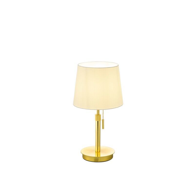 Brass table lamp modern, Niva, with pull switch
