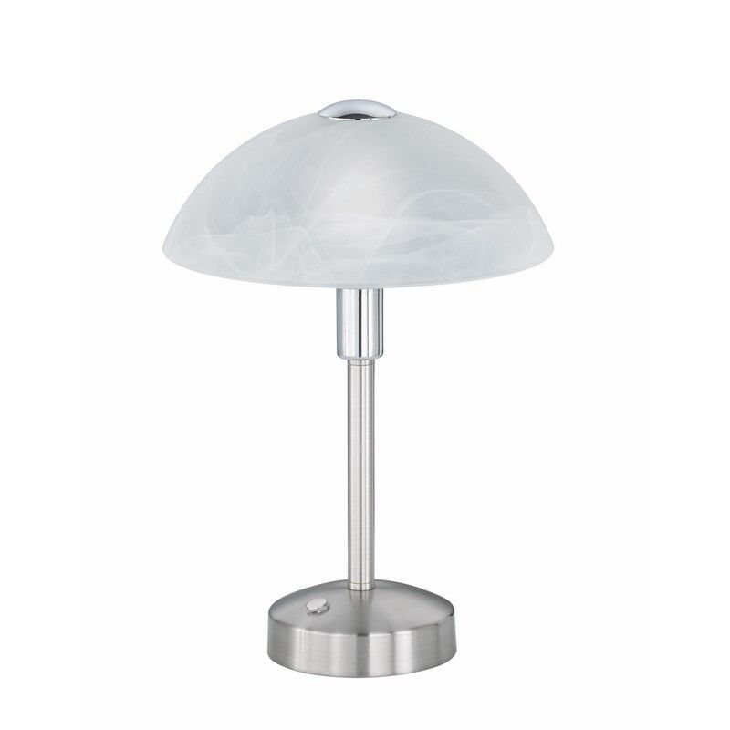 Nickel banker's lamp classic, Notaris, 4W, 3000K LED, with switch