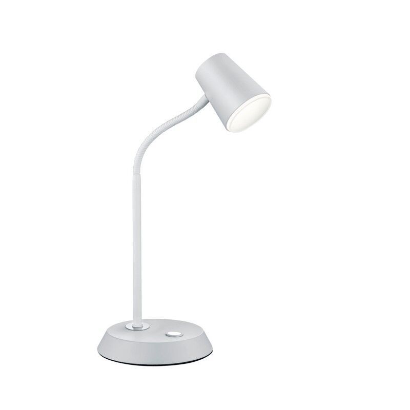 White table lamp glass, Laysha, 4,7W, 3000K LED, with switch White table lamp glass, Laysha, 4,7W, 3000K LED, with switch