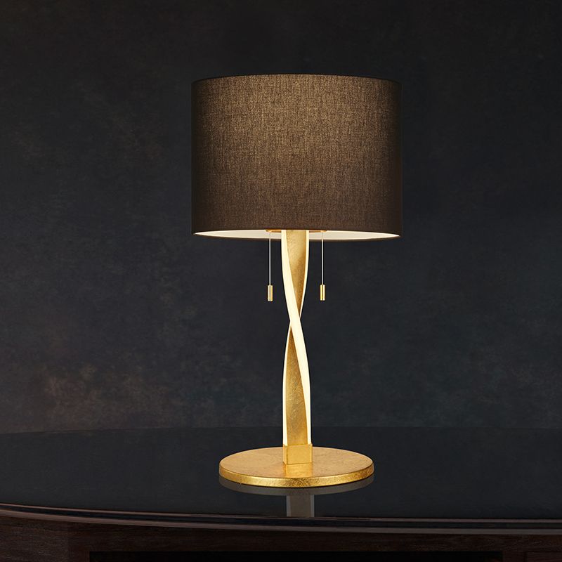 Golden table lamp modern, Ramten, 3W, 3000K LED, with pull switch