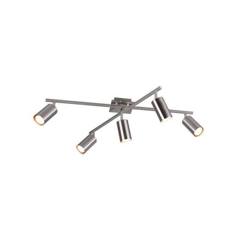 Nickel flush ceiling light modern, Kaso