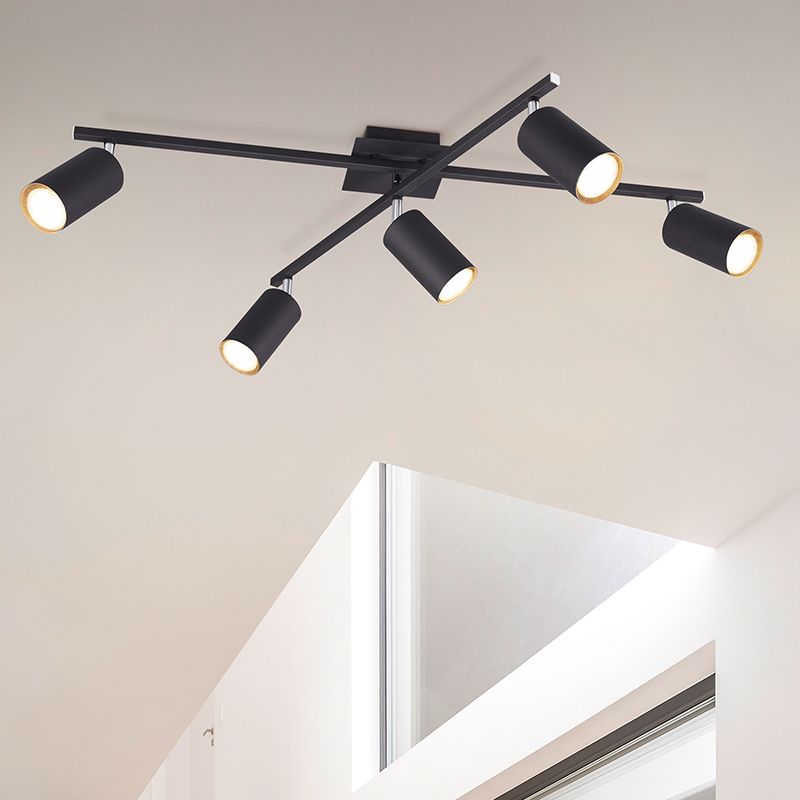 Black flush ceiling light modern, Kaso