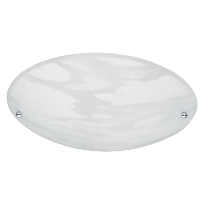 Silver flush ceiling light glass, Celino Silver flush ceiling light glass, Celino