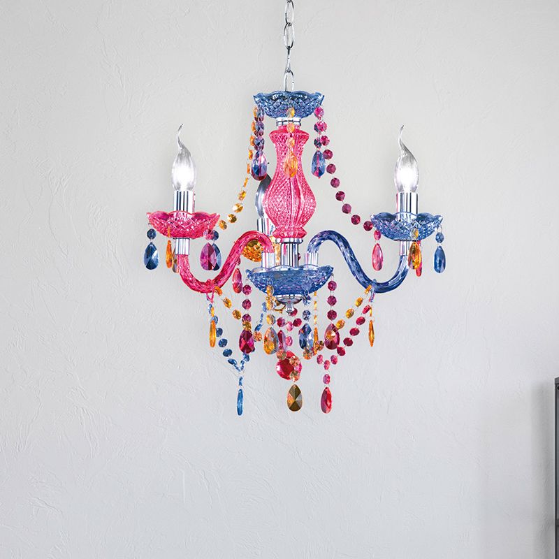 Multicoloured chandelier classic, Pedra