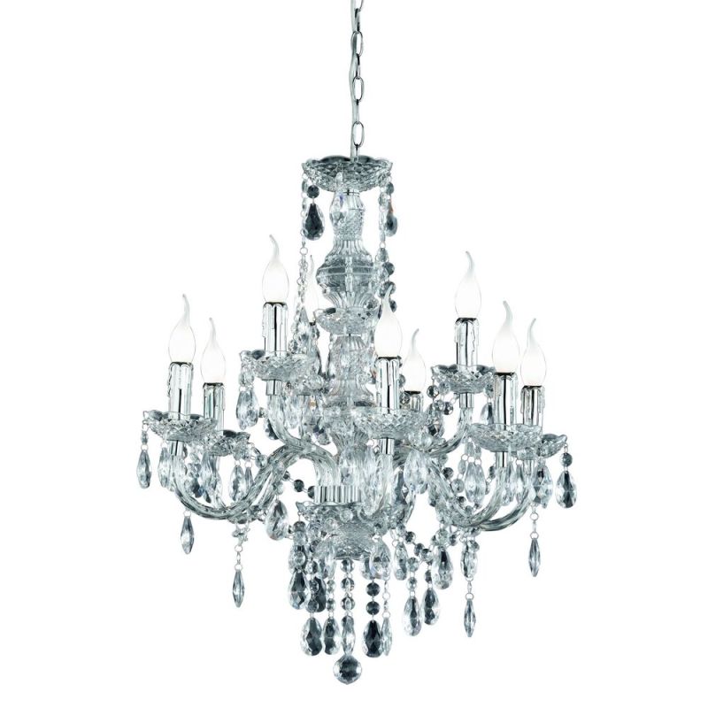 Transparent chandelier classic, Pedra