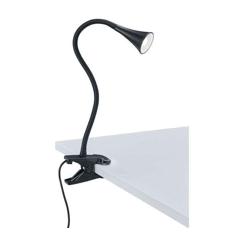 Black clip spotlight plastic, Yelaisa, 3W, 3000K LED, with switch