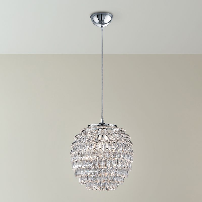 Chrome pendant light retro, Ilse