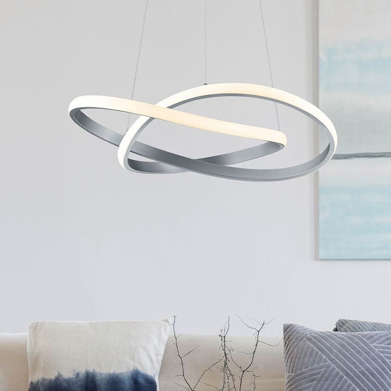 Nickel pendant light modern, Aby, 27W, 3000K LED Nickel pendant light modern, Aby, 27W, 3000K LED