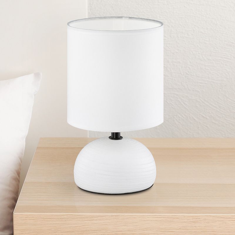 Ceramic table lamp white, Yeraz, with switch