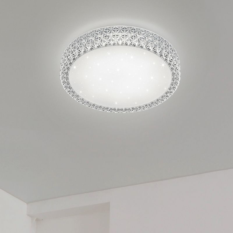 White flush ceiling light classic, Valentina, 21W, 3000K LED