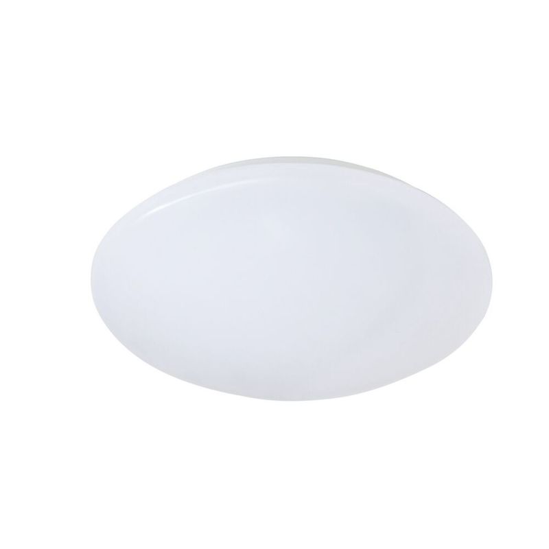 White flush ceiling light plastic, Vanysia, 12W, 3000K LED, IP44