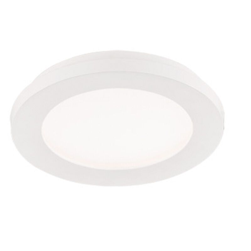 White flush ceiling light modern, Gistrup, 10W, 3000K LED, IP44 White flush ceiling light modern, Gistrup, 10W, 3000K LED, IP44