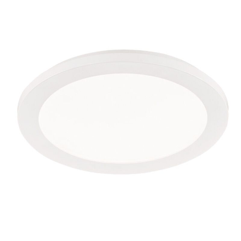 White flush ceiling light modern, Gistrup, 15W, 3000K LED, IP44, 3-step dimmable White flush ceiling light modern, Gistrup, 15W, 3000K LED, IP44, 3-step dimmable
