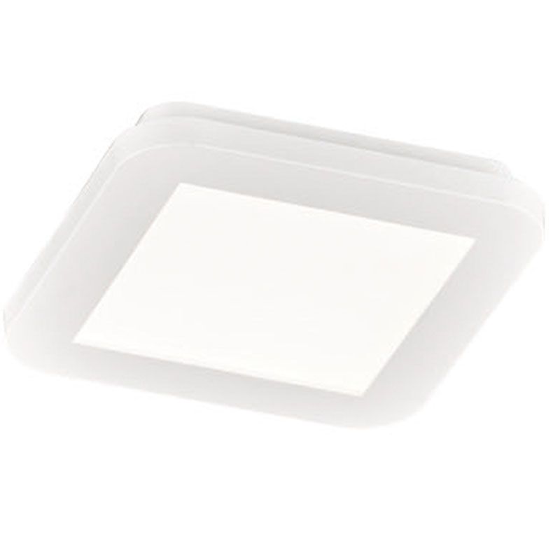 White flush ceiling light modern, Gistrup, 10W, 3000K LED, IP44 White flush ceiling light modern, Gistrup, 10W, 3000K LED, IP44